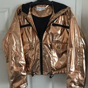 Guest Editor Metallic Rose Gold Jacket